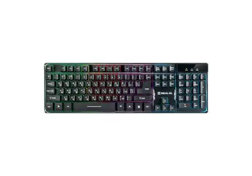 Клавіатура REAL-EL 8700 Gaming Backlit black