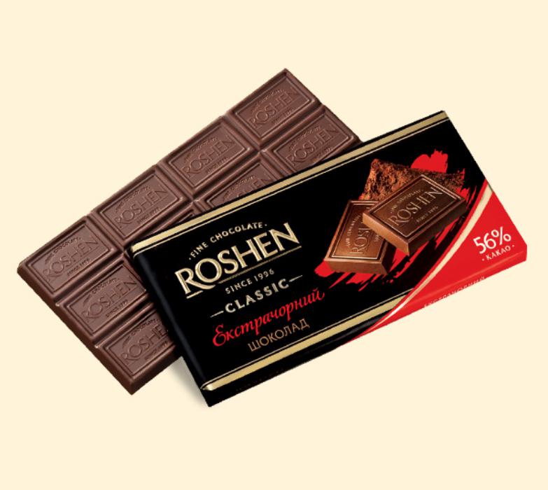 

Шоколад Roshen Classic екстрачорний