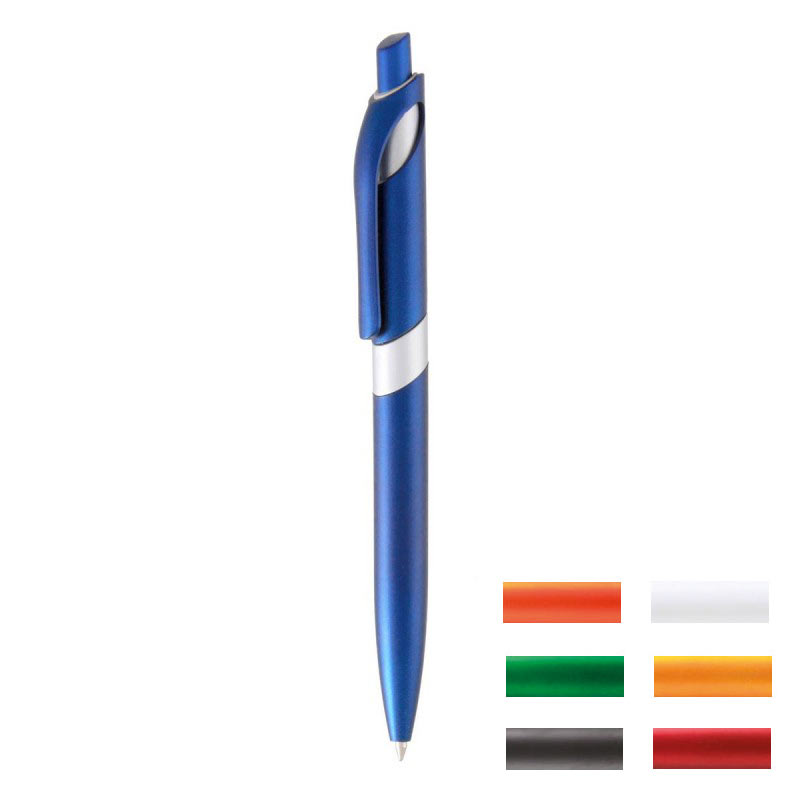 

Ручка кулькова автоматична BERGAMO пластикова матовий пластик металік