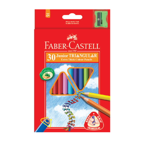 

Набір олівців 20 кол. FABER CASTELL тригранні jumbo