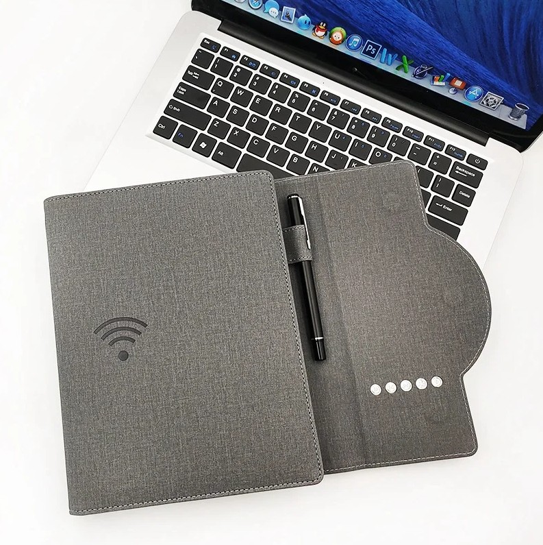 Смарт-блокнот SmartPad з годинником, бездротовою зарядкою і підсвічуванням, фото 2, 3216 грн.