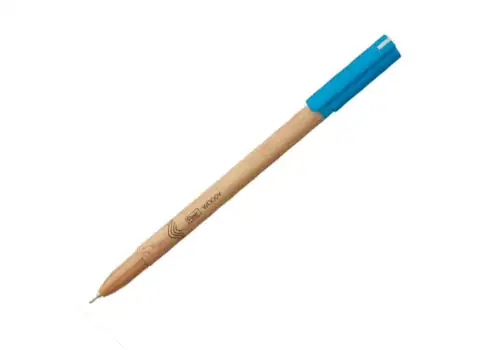 Ручка шариковая Flair Woody 0.7 мм синяя