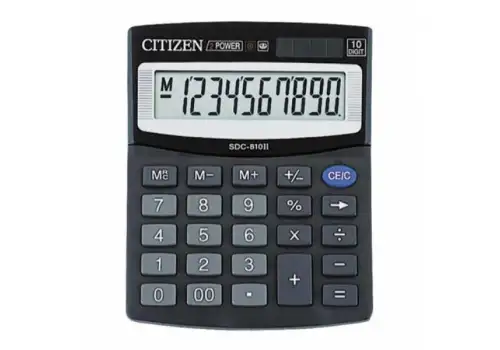 Калькулятор CITIZEN SDC 810 10 разрядов