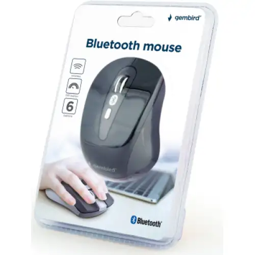 Мишка Gembird MUSWB-6B-01 Bluetooth Black, фото 2, 259 грн.