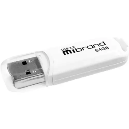 USB флеш накопичувач Mibrand 64GB Marten White USB 3.2 (MI3.2/MA64P10W), фото 2, 197 грн.