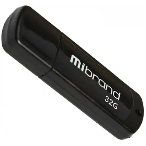 USB флеш накопичувач Mibrand 32GB Grizzly Black USB 2.0 (MI2.0/GR32P3B), фото 2, 147 грн.