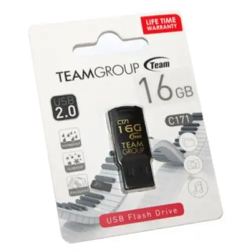 USB флеш накопичувач Team 16GB C171 Black USB 2.0 (TC17116GB01), фото 2, 172 грн.