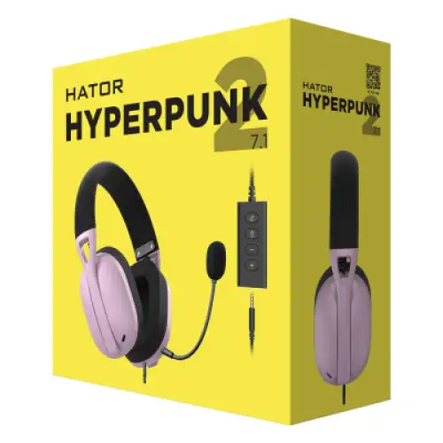 Навушники Hator Hyperpunk 2 USB 7.1 Black/Lilac (HTA-849), фото 2, 2199 грн.