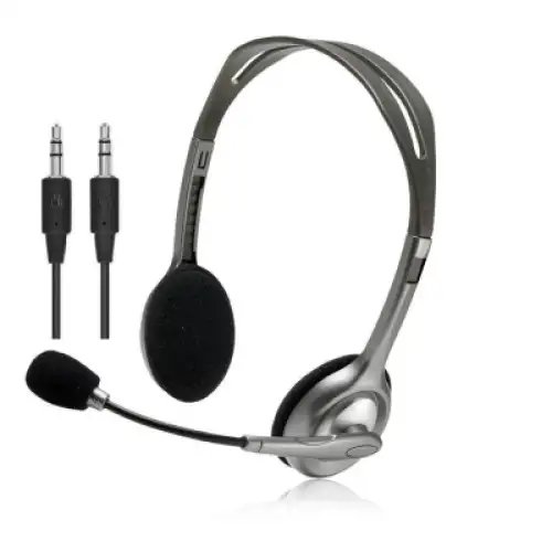 Навушники Logitech H110 Stereo Headset with 2*3pin jacks (981-000271), фото 2, 749 грн.