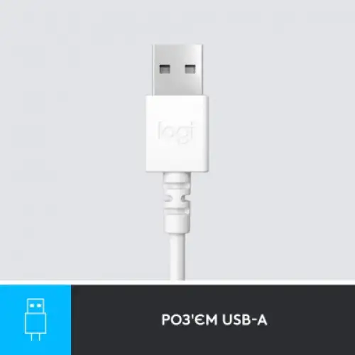 Навушники Logitech H390 USB White (981-001286), фото 2, 1899 грн.