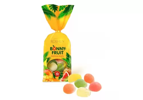 Конфеты желейные Roshen Bonny-Fruit тропические фрукты 250 г