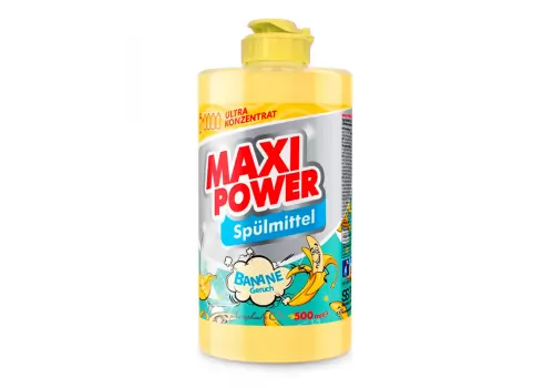 Средство для мытья посуды MAXI POWER 500 мл Банан