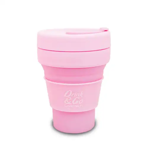 Стакан COOLPACK Pastel Powder Pink для води силіконовий 355 мл, фото 2, 406.4 грн.