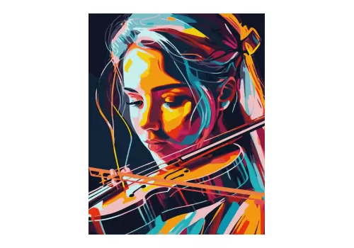 Картина за номерами  40х50 ІДЕЙКА Віртуозна скрипалька