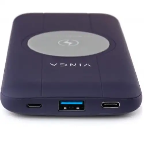 Батарея універсальна Vinga 10000 mAh Wireless QC3.0 PD soft touch purple (BTPB3510WLROP), фото 2, 619 грн.