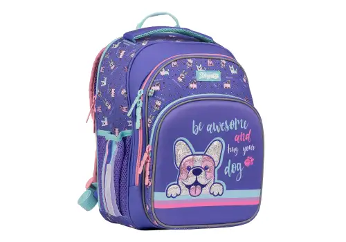 Рюкзак школьный 1Вересня S-106 Corgi фиолетовый
