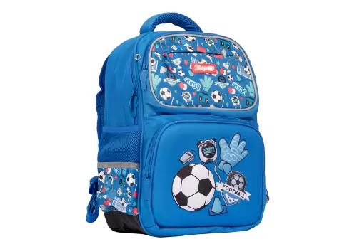 Рюкзак шкільний 1Вересня S-105 Football синій + пенал у подарунок