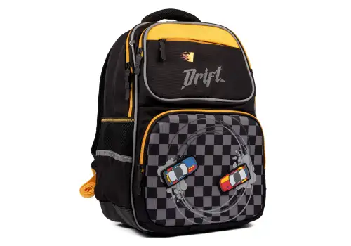 Рюкзак школьный 1Вересня S-105 Maxdrift черный/желтый