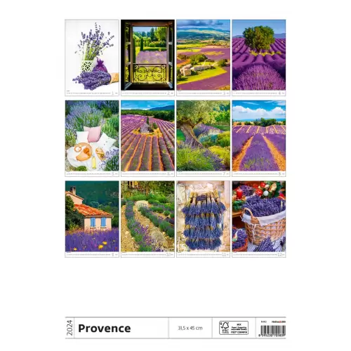Календар HELMA 2024 31,5 x 45 см Provence, фото 2, 363.1 грн.