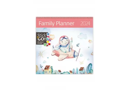 Календар HELMA 2024 30 x 30 см Family Planner