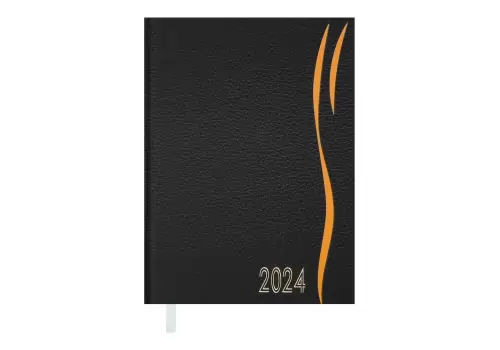 Ежедневник А5 BUROMAX 2024 Wave оранжевый