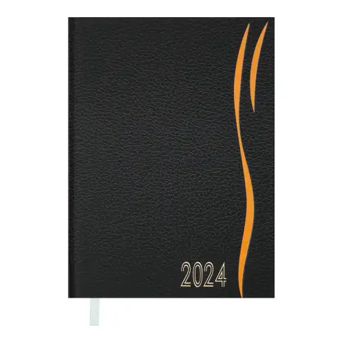 Щоденник А5 BUROMAX 2024 Wave помаранчевий, фото 2, 212 грн.