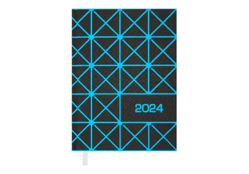 Ежедневник А5 BUROMAX 2024 Linea синий