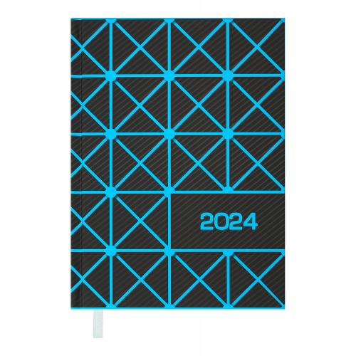 Щоденник А5 BUROMAX 2024 Linea синій, фото 2, 212 грн.