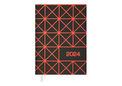 Щоденник А5 BUROMAX 2024 Linea помаранчевий