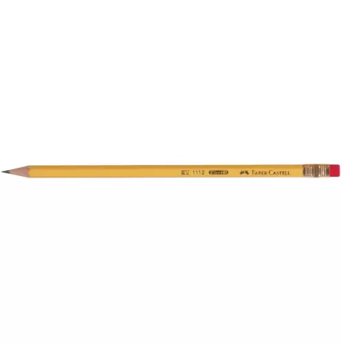 Олівець чорнографітний FABER CASTELL HB з Гумкою, фото 2, 7.51 грн.