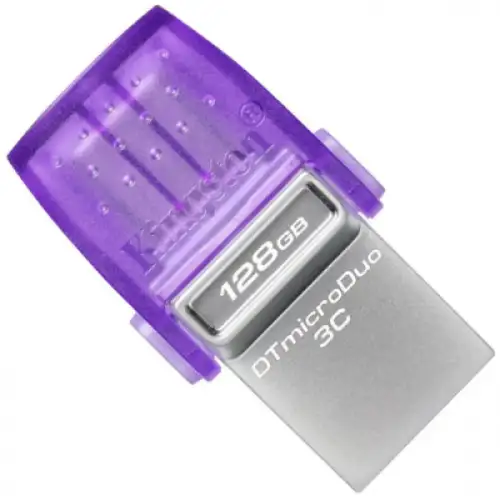 USB флеш накопичувач Kingston 128GB DataTraveler microDuo 3C USB 3.2/Type C (DTDUO3CG3/128GB), фото 2, 579 грн.