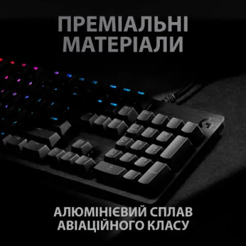 Клавіатура Logitech G512 Lightsync RGB Mechanical GX Blue USB UA Carbon (920-008946), фото 2, 5399 грн.