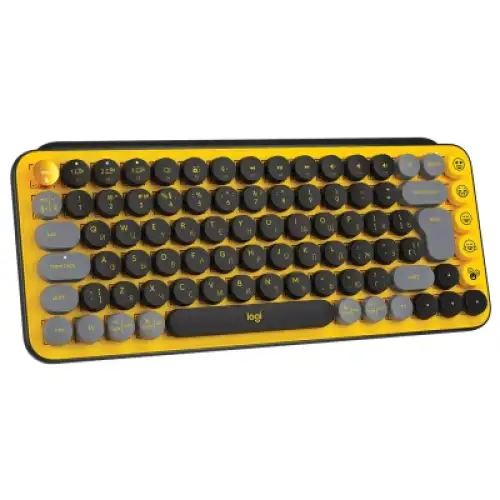 Клавіатура Logitech POP Keys Wireless Mechanical Keyboard UA Blast Yellow (920-010735), фото 2, 4499 грн.