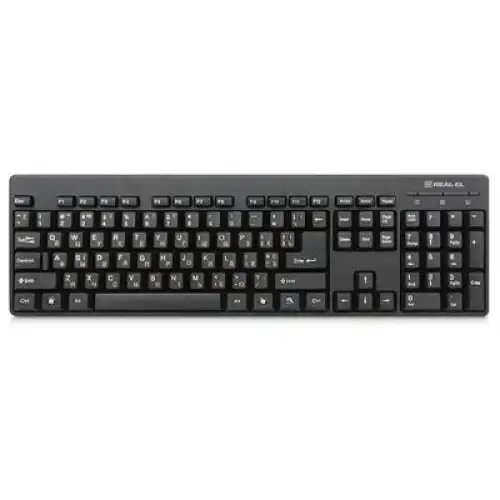 Клавіатура REAL-EL 502 Standard USB black, фото 2, 159 грн.