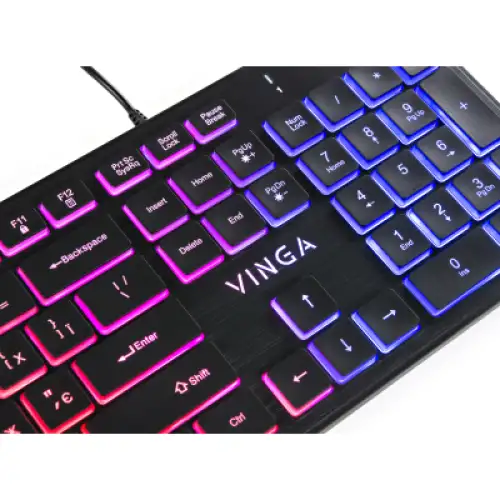 Клавіатура Vinga KB410 black, фото 2, 399 грн.