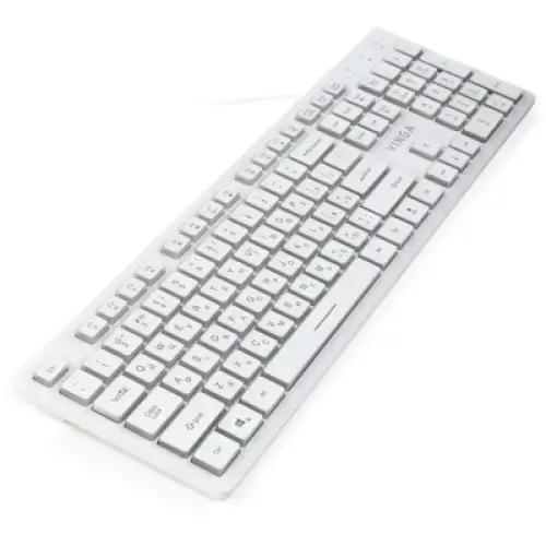 Клавіатура Vinga KB410 White, фото 2, 399 грн.