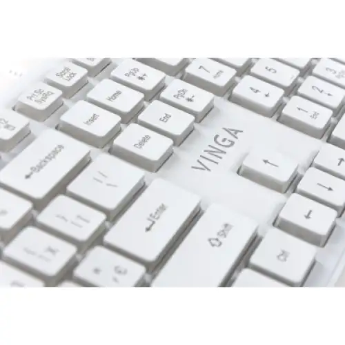 Клавіатура Vinga KB410 White, фото 2, 399 грн.