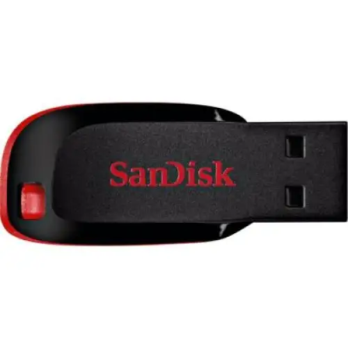 USB флеш накопичувач SanDisk 64GB Cruzer Blade Black/red USB 2.0 (SDCZ50-064G-B35), фото 2, 245 грн.