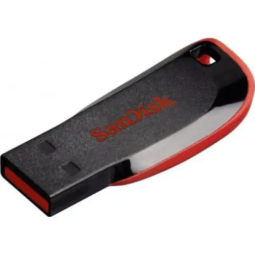 USB флеш накопичувач SanDisk 64GB Cruzer Blade Black/red USB 2.0 (SDCZ50-064G-B35), фото 2, 245 грн.