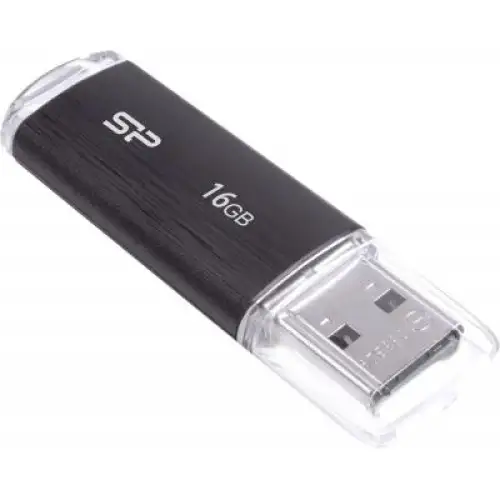 USB флеш накопичувач Silicon Power 16GB Ultima U02 Black USB 2.0 (SP016GBUF2U02V1K), фото 2, 144 грн.