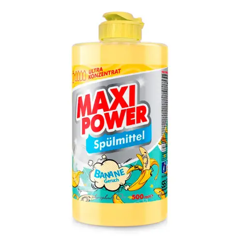 Засіб для миття посуду MAXI POWER 500 мл Банан, фото 2, 63.67 грн.