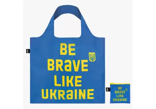 Сумка шоппер LOQI BE BRAVE AS UKRAINE