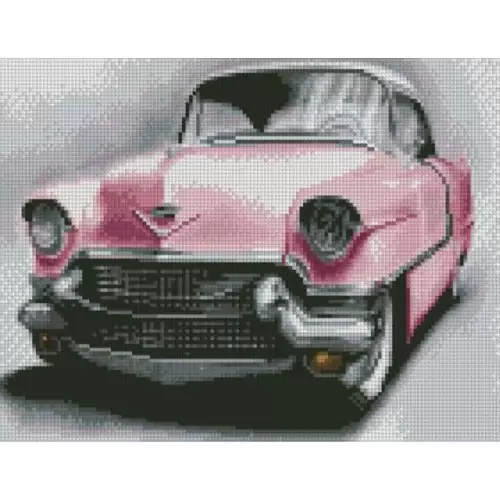 Алмазна мозаїка 30х40 STRATEG Рожеве авто, фото 2, 535.56 грн.