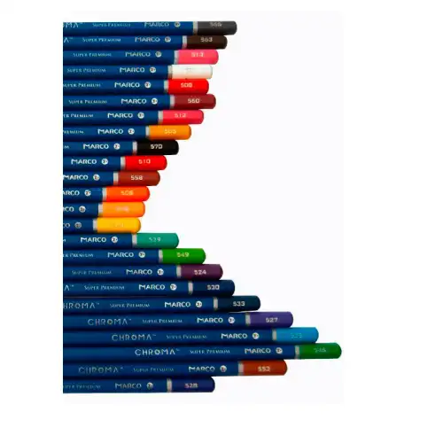 Набір олівців 24 кол. MARCO Chroma шестигранні, фото 2, 187.68 грн.