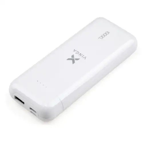 Батарея універсальна Vinga 10000 mAh glossy white (VPB1MWH), фото 2, 399 грн.