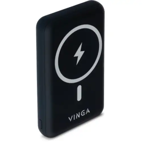 Батарея універсальна Vinga 10000 mAh Wireless Magnetic QC+PD (VPBAMS10BK), фото 2, 789 грн.