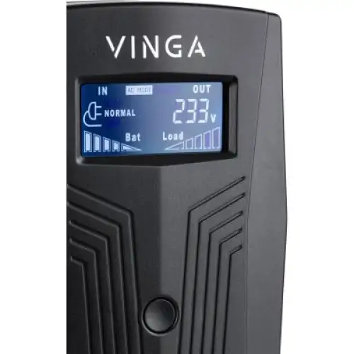Пристрій безперебійного живлення Vinga LCD 600VA plastic case (VPC-600P), фото 2, 1999 грн.