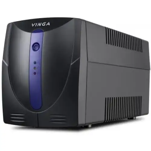 Пристрій безперебійного живлення Vinga LED 600VA plastic case (VPE-600P), фото 2, 1799 грн.
