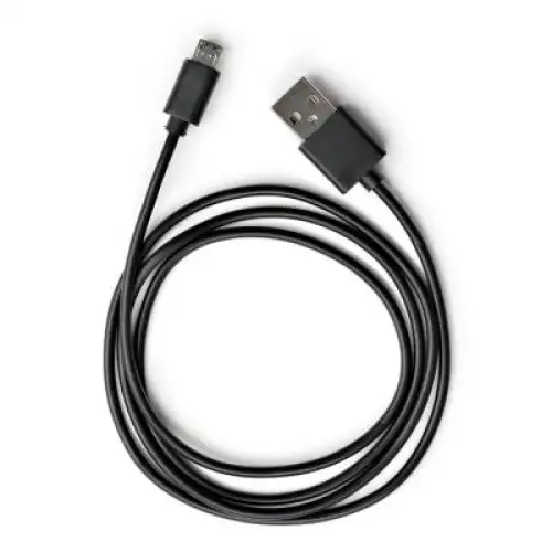 Дата кабель USB 2.0 AM to Micro 5P PVC 1m black Vinga (VCPDCM1BK), фото 2, 69 грн.