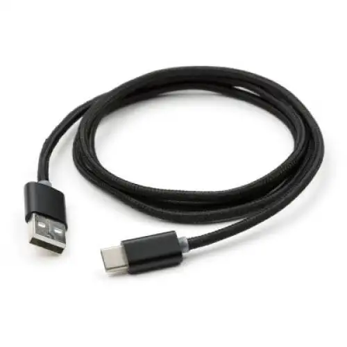 Дата кабель USB 2.0 AM to Type-C 1m LED black Vinga (VCPDCTCLED1BK), фото 2, 109 грн.